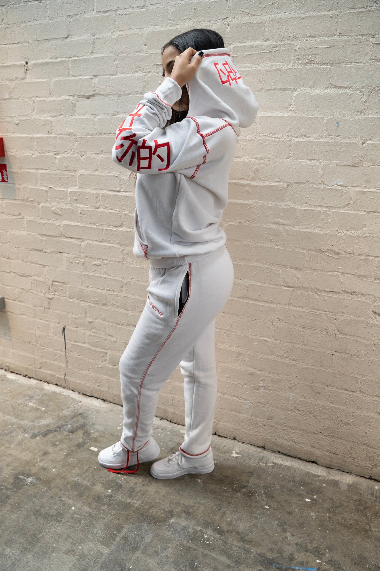 CHINATOWN Bottoms White/Red