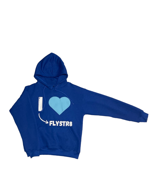 I-LUV-FLYSTR8 BLUE HOODIE