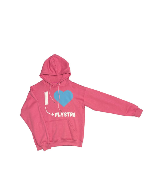 I-LUV-FLYSTR8 PINK HOODIE